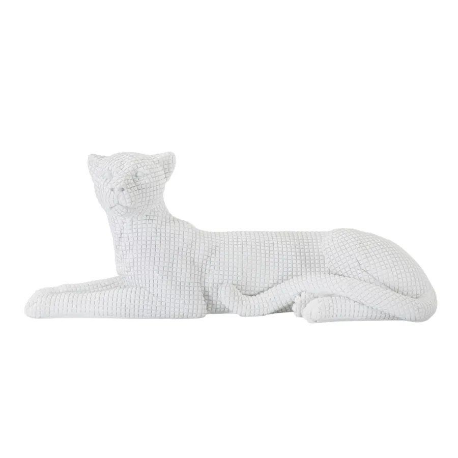 LEOPARDO Leżak Biały 38 12,5 15,3 cm